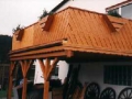 Balkon aus Brettschichtholz